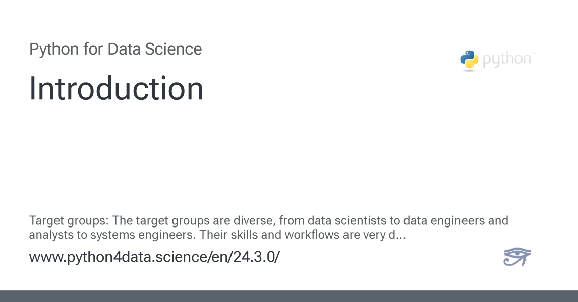 Introduction - Python for Data Science 24.3.0