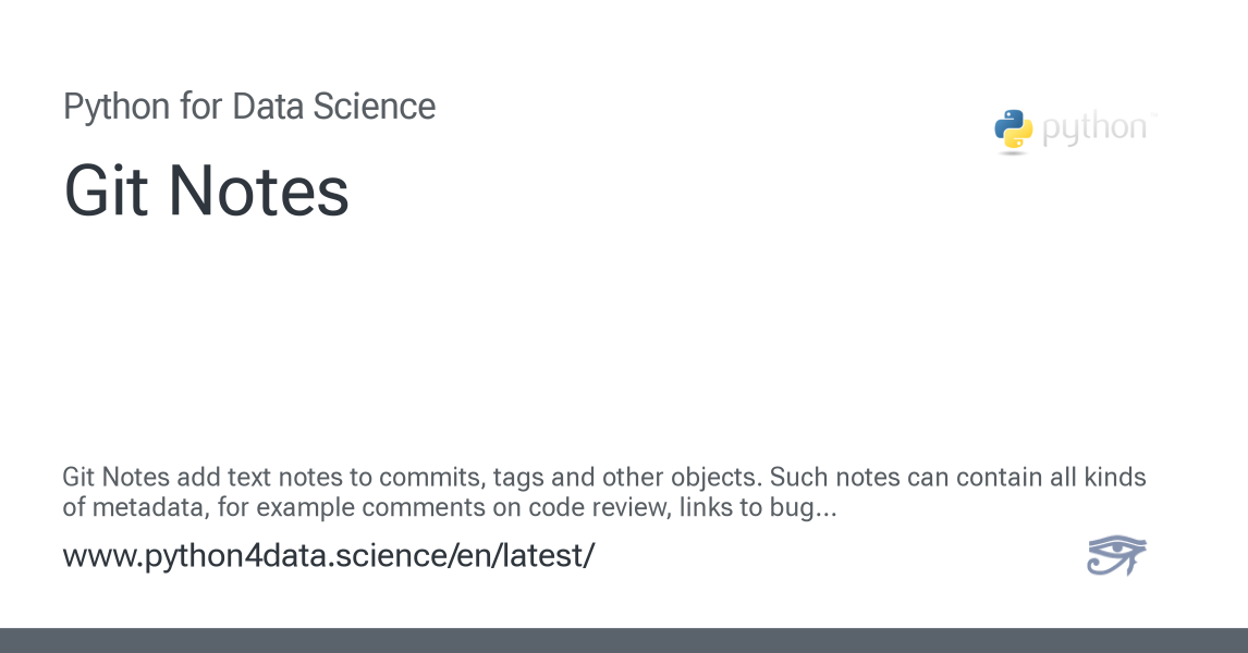 Git Notes - Python for Data Science
